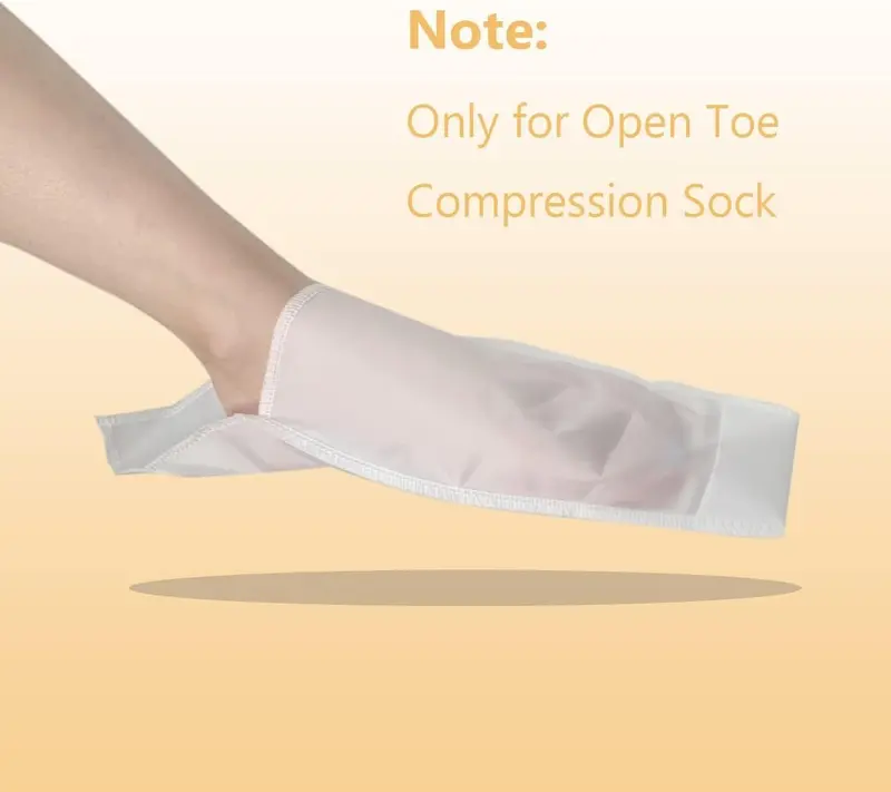 Open Toe Compression Sock Aid for Easy Slide - Slip Stocking Applicator to Help Assist Put On for Elderly, Disabled, Pregnant, 2 PCS Footwear Shoe 1