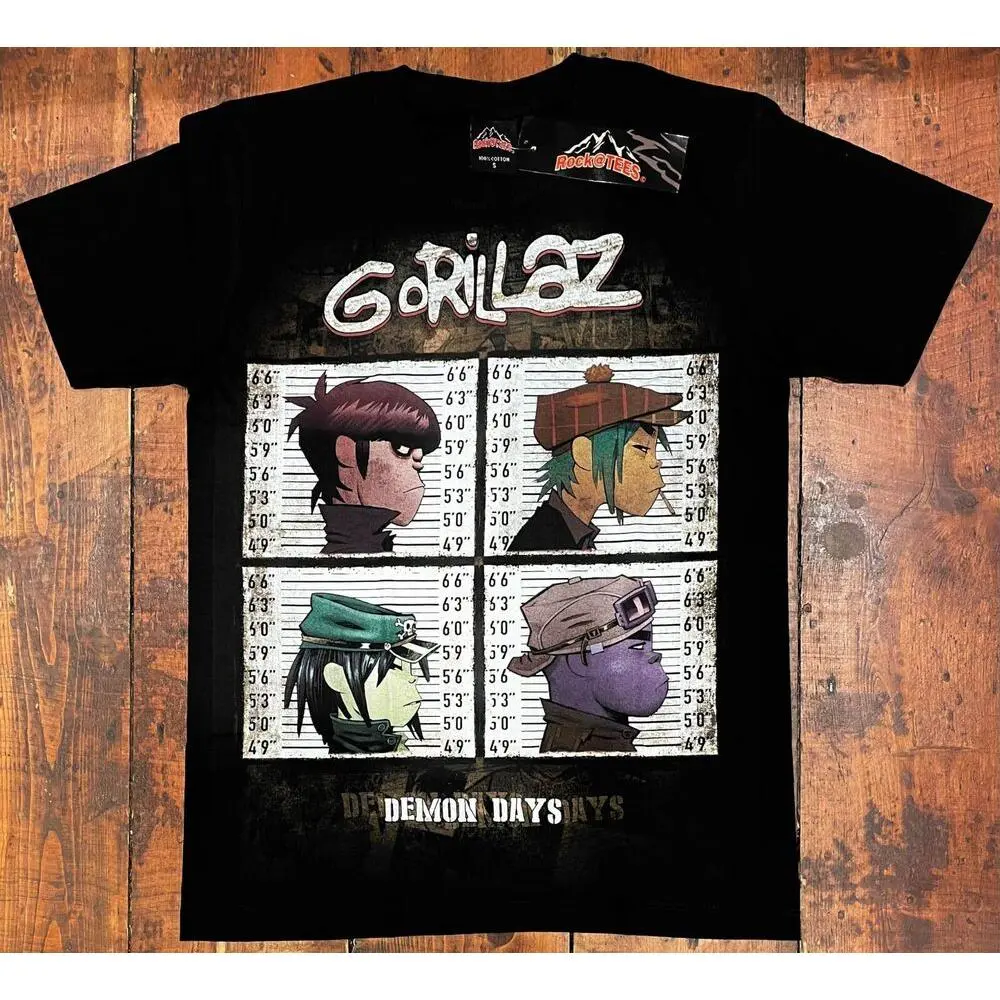 Vintage Gorillaz Demon Days Double Sided T-shirt, Vintage Band Tee, Graphic Tee Cotton Menswear