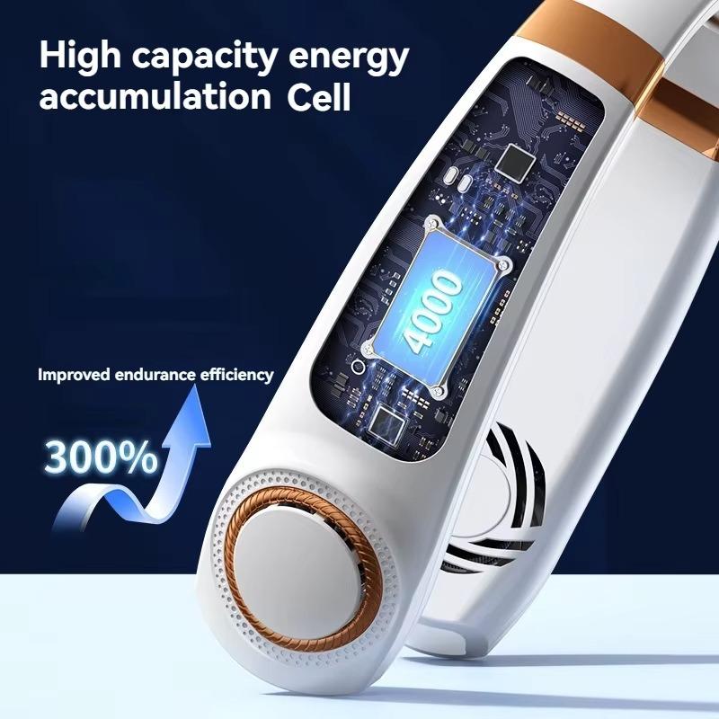 New Portable Halterneck Fan USB Handheld Silent Multi-function Bladeless Mini Electric Fan Cross-border 2
