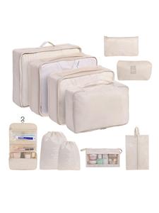 Portable Travel Storage Bag Set, Travel Organizer, Travel Clothes Organizer, Travel Cosmetic Storage Bag Set for Clothing & Shoes & Underwear, Perfect for Luggage and Suitcase Packing, Waterproof Pouch