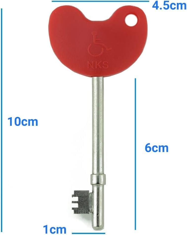Product Introduction of NKS Disabled Key Radar Key 3 Pack, Bary toilet keys suitable for all disabled toilet locks 12