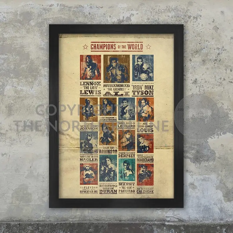 Champions of the world boxing poster 0