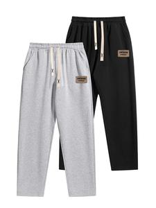 Men's Letter Print Drawstring Waist Sweatpants, Casual Comfy Loose Jogger Pants for Summer, Men's Trousers for Daily Wear