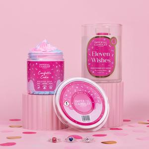 Imperial Candles Eleven Wishes - Anniversary Box 1 Imperial Candle, 1 Confetti Cake Whipped Soap, 1 x Confetti Wax Bar