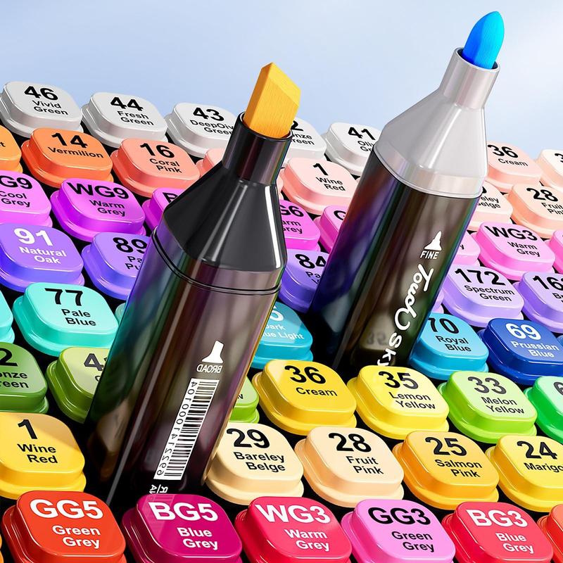 120\80\48\24 Pcs Color marker,Colorful Marker Pen Set with bag, 1 Set Students Art Markers Pen, Sketch Markers for Painting, Drawing, Markers for Crafts Coloring, Art Supplies for Student &Adult. Color Markers Colouring Markers Acrylic Markers 5