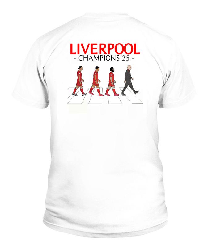 Liverpool FC 2025 League Champions (Back Print Version) T-Shirt, Unisex 100% Cotton Short Sleeve, Football Fan Gift Liverpool Players Tee, Top Streetwear 3