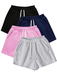 Men's Solid Color Drawstring Waist Shorts, Casual Regular Fit Soft Comfy Breathable Shorts for Daily Wear, Men's Bottoms for All Seasons