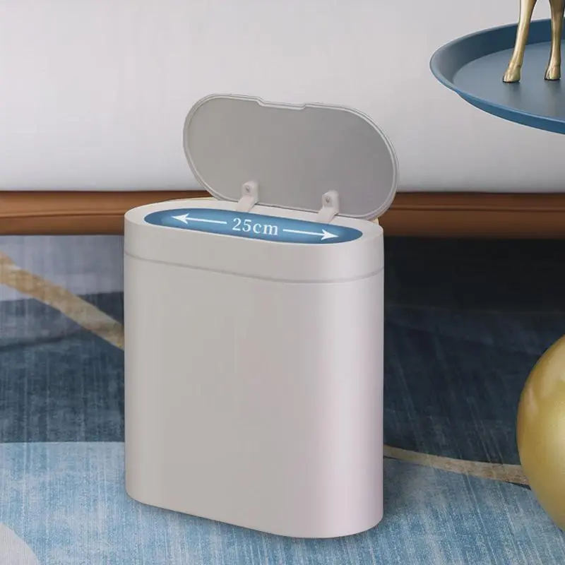 Automatic Smart Sensor Trash Can – 8L/7L Waterproof Electronic Bin with Narrow Seam for Home Use 2