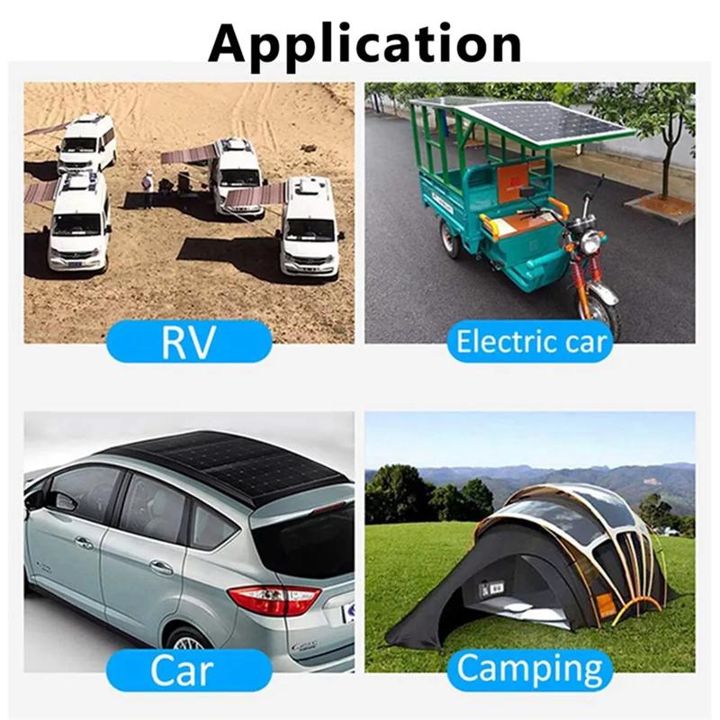 1000W Solar Panel Kit Controller 12V Battery Charger Dual USB Caravan Boat UK 4