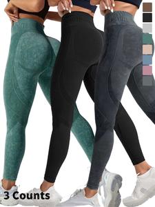 Women's Solid High Waist Seamless Sports Leggings, Breathable Comfortable High Stretch Yoga Leggings, Ladies Sportswear for Indoor Outdoor Wear