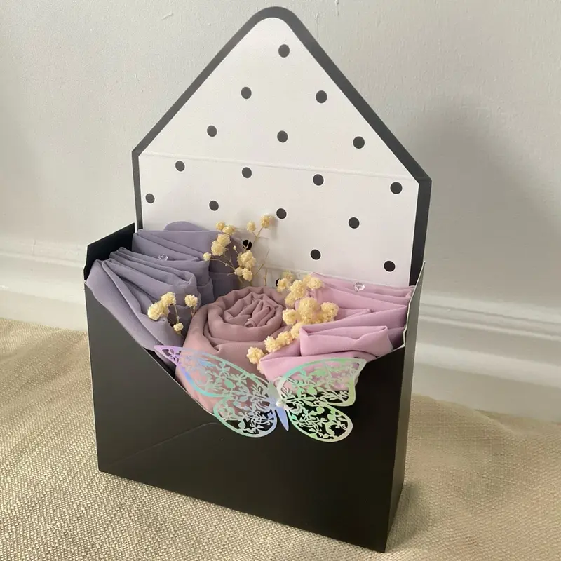 Chiffon / Jersey Hijab Envelope Gift Set for Women and Girls - Perfect Gift hijabs 3