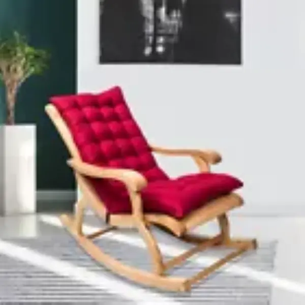 Rocking Chair Cushion Soft Quilted Thickened Lounger Recliner Seat Cushion