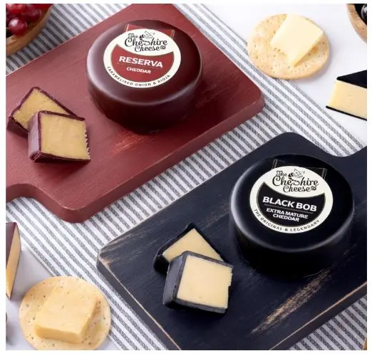 Cheshire Cheese Company | Cheese & Biscuits Favourites Deli Gift Box | Filled with 4 x Luxury Waxed Cheese Truckles, Small-Batch Cheddar Biscuits, in presentation box | Perfect for Cheese Lover 4