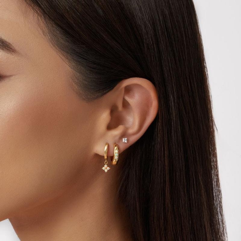 Milos Opal Hoop Earrings 2