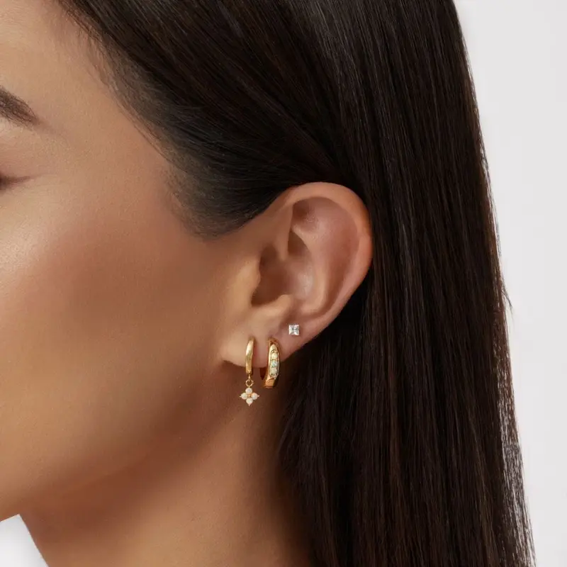 Milos Opal Hoop Earrings 2