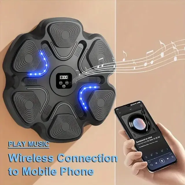 Chumajor Electronic Boxing Machine – Music-Powered Reaction Trainer with 9 Modes & Gloves 3