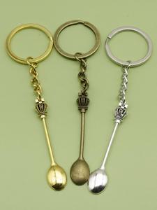 Crown Spoon Keychains Set, Mini Spoon Keychain, Multipurpose Key Ring, Fashion Accessories for Women & Men, Perfect Gift for Various Occasions