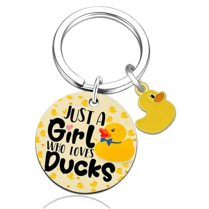 Lucky Duck Keyring Key Chain - Perfect for Carrying Keys