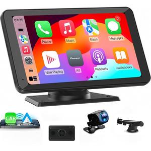 7-Inch HD Touch Screen Car Stereo, Compatible with Wireless Carplay Screen for Car, Portable Car Stereo with Bluetooth, AUX, FM Transmitter, Voice Control