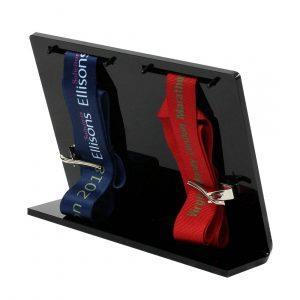 Black Acrylic Desktop Medal Display - Choice of Sizes 6