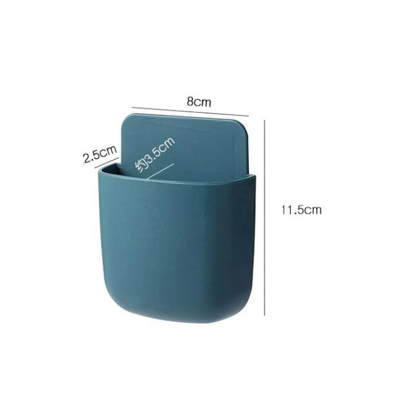 Wall-Mounted Remote Control Storage Box – Multi-Purpose Organizer Holder for Home & Office – No-Drill Easy Install Shelf for Phones, Remotes & Accessories 7