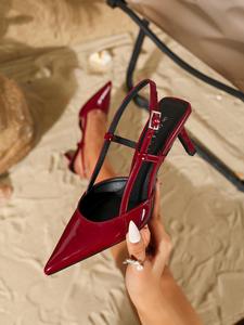 Women's Fashionable Solid Color Stiletto Heels, Elegant Pointed Toe High Heels for Women & Girls, Valentine's Day Gift for Girls Women's Shoes