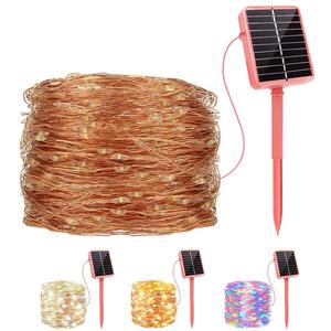 Solar Powered LED Light, 1 Count Outdoor Waterproof Flower Ring Light, Copper Wire Outdoor Lights for Party Festival Garden, Garden Decorative Lighting, Solar Pathway Lights, Outdoor Landscape Lights, Landscape Lawn Light