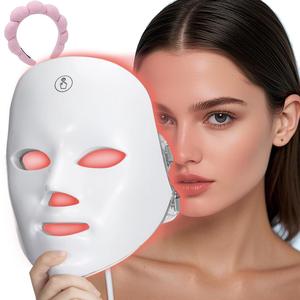 7 Color LED Beauty Mask, LED Facial Light Face Mask Comfort Skin Care Mask, Skincare Face Tool, Ideal Gift for Women, Personal Care Skincare Products