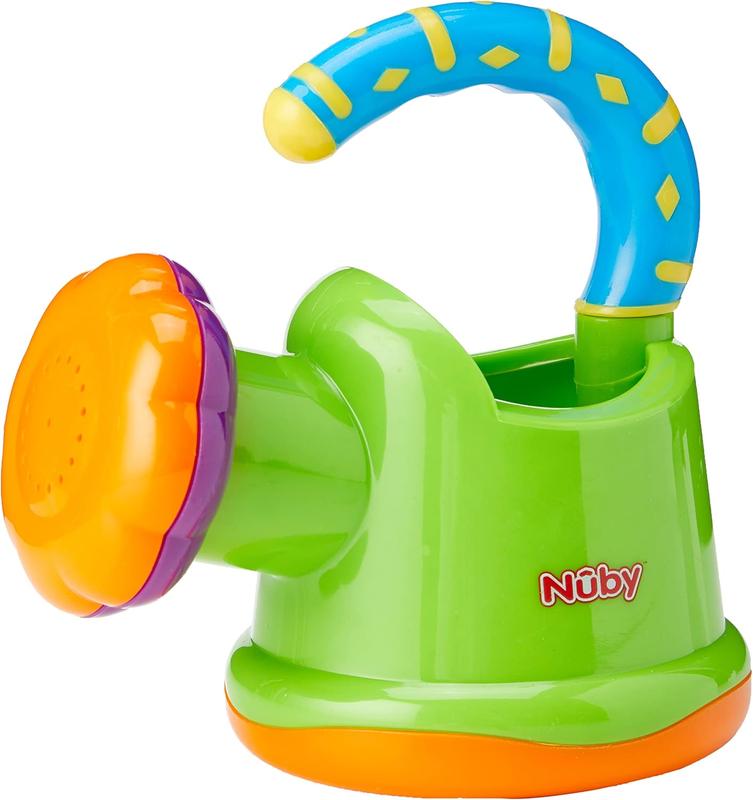 Fun Watering Can Bath Toy BATH TIME FUN – Nuby’s fun watering can make bath time a fun experience for you and your baby. Its bright colours and fun design help keep baby entertained during bath time. 2