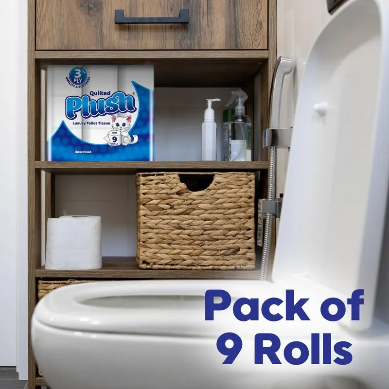 90 x Toilet rolls 3Ply, 18 x Kitchen Rolls, Luxury Quilted, Soft and gentle, Flushable Eco-friendly Disposable Sustainable, Family Sheets Wipes soft Bathroom Set Wipes Household 3
