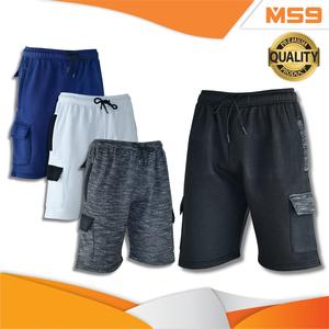 MS9 Men's Cargo Jogging Bottom Fleece Shorts Tracksuit Cargo Shorts Black Long White Windproof Underwear Polyester Cotton Menswear Pockets Casual Plain H15