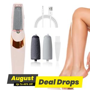 Rechargeable Electric Foot File, 1 Box Portable Foot Grinder, Foot File Tool with Replacement Head, Professional Foot Care Tool for Home Use