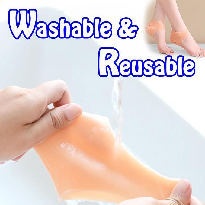 Silicone sole pad anti-pain insole for women's feet, anti-slip, ultra-soft, anti-wearing foot artifact foot crack foot protection socks Insoles 5