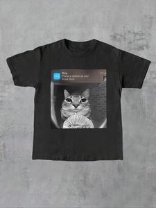 Men's Letter Print Round Neck Graphic Tee, Street Fashion Casual Short Sleeve T-shirt for Daily Wear, Men's Summer Clothes