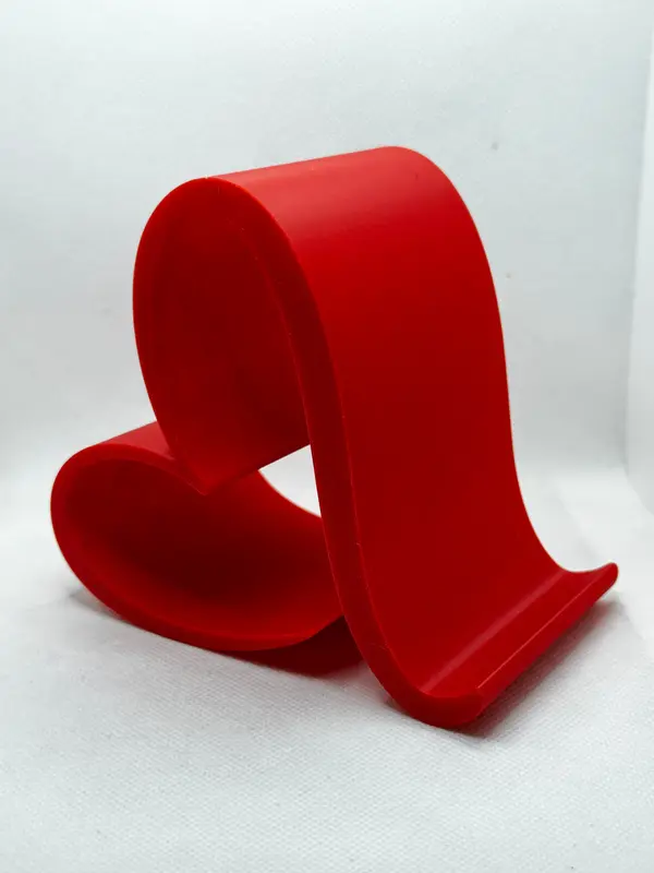3D printed Stylish Red Love heart Phone Holder 1
