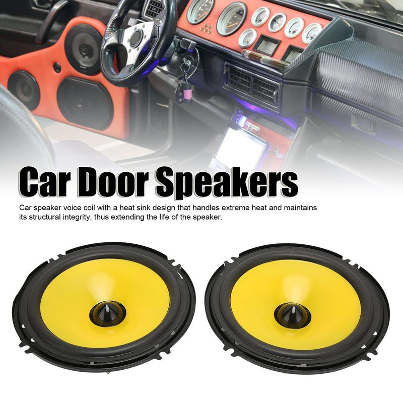 Car Door Stereo Speakers 600W Treble Bass Coaxial Speaker for Vehicle Truck [Professional Sound Quality] 2pcs 2