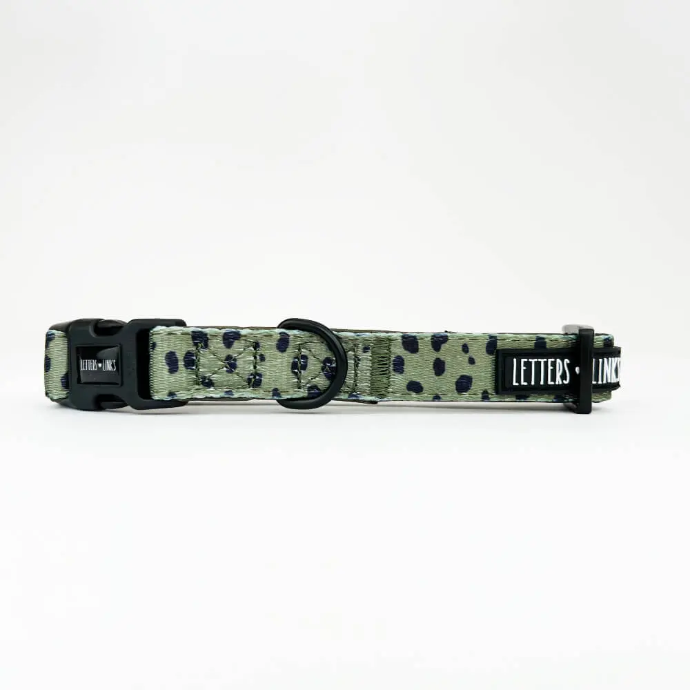 Khaki Spots Collar – Adjustable & Durable Pet Accessory | Stylish Dog Walking Gear