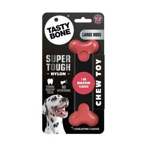 TASTY BONE NYLON BONE CHICKEN, BEEF AND BACON X SMALL SMALL, LARGE, MEGA ASSORTED SIZES dog  food dental  chew