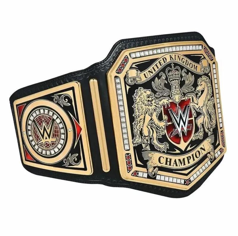 WWE World Championship Wrestling UK Replica Title Belt – 2mm/4mm Brass Metal Plates | Ultimate Collectible for Wrestling Fans & Enthusiasts 2