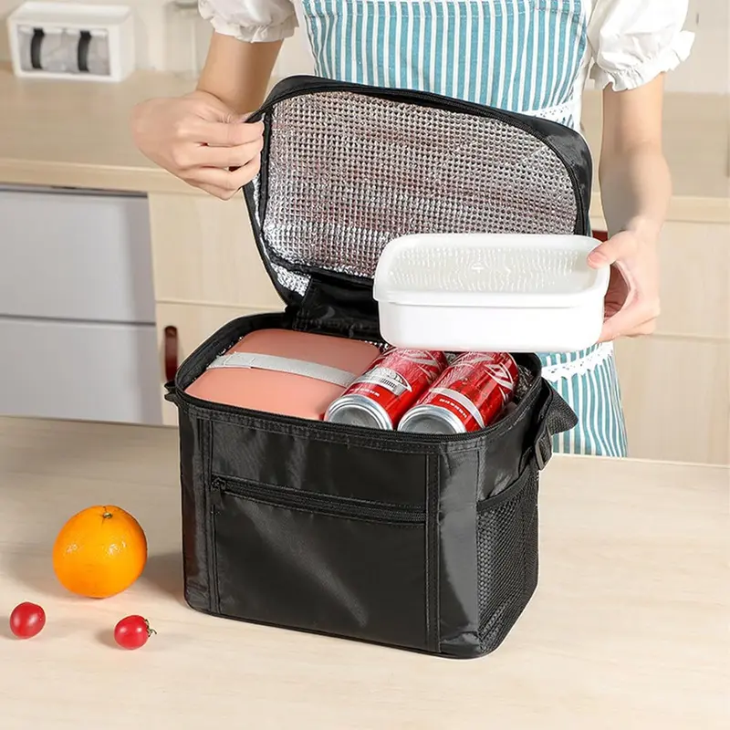 Cool Bag,10L Soft Cooler Bag,insulated cooler bag,Thermal Food Delivery Bag,Picnic Bag, Portable Cooling Bag for Camping, Picnic,Outdoor, Travel, BBQ,27x17x24cm 4