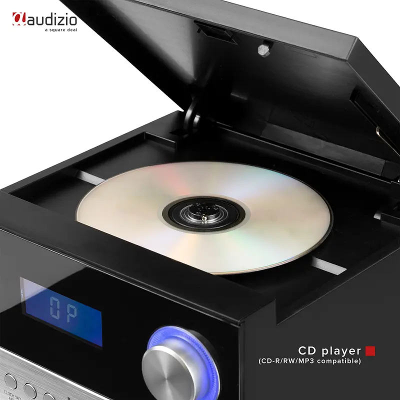 Audizio Toulon HiFi Stereo System with Bluetooth, CD Player - Black 3