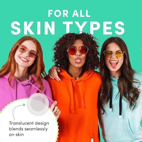 Dots for Spots Acne Patches - Pack of 24 Translucent Hydrocolloid Pimple Patch Spot Treatment Stickers for Face and Body - Fast-Acting, Vegan & Cruelty Free Skin Care 3