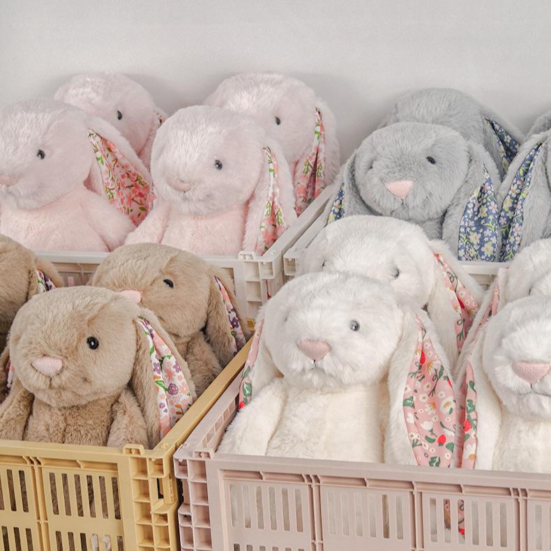 Blossom Silver Bunny 'Bloom' – Soft Grey Plush Bunny with Floral Ears, Perfect Cuddly Gift for Babies, Kids & Collectors, key chains 5