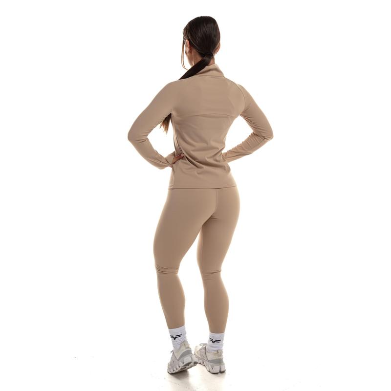 GymFreak Women's Vision Leggings - Sand 4