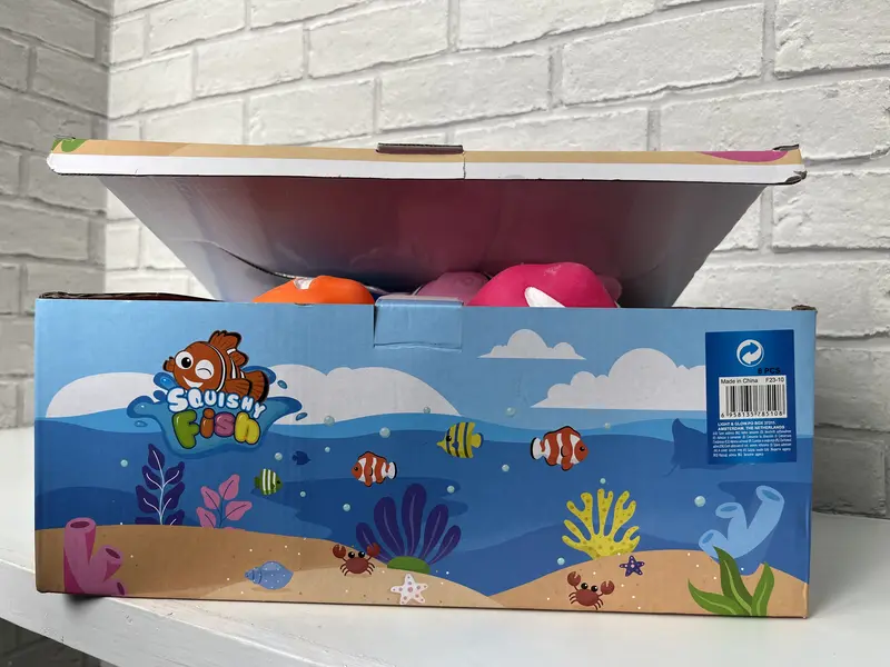 Stress Relief Clown Fish Hairy Soft Toy Squishy Big Fish Toy For Kids and Adults 5