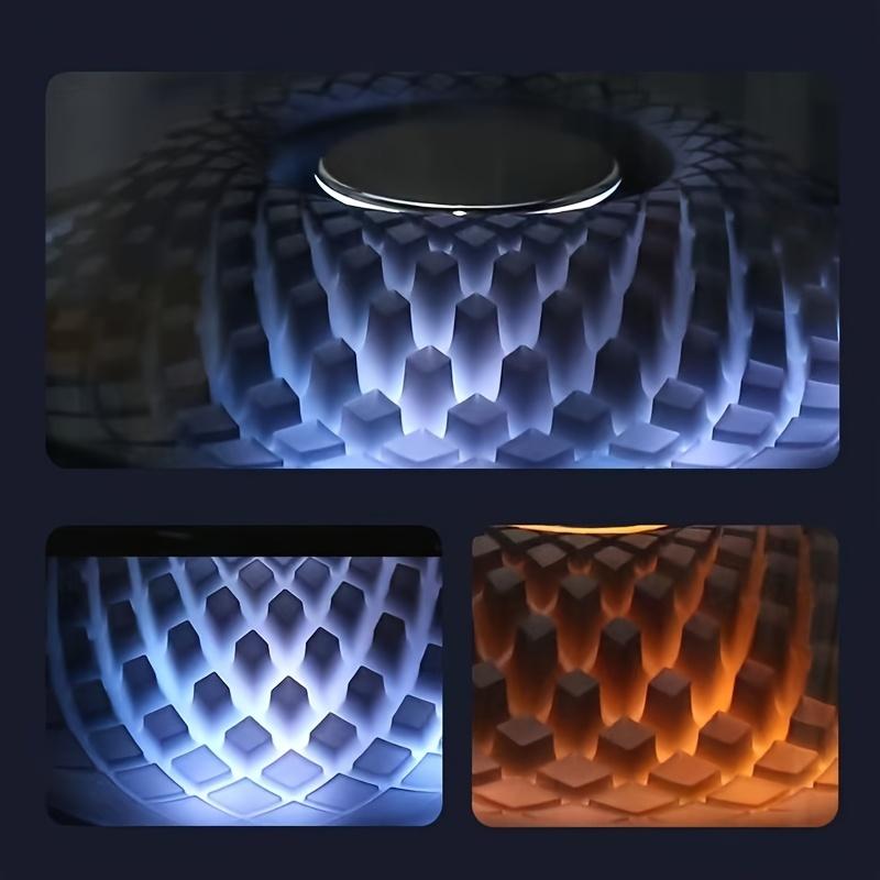 RISELDAJOR   Stereo Sound Wireless Home Speaker: 5W - 10W Power, Single Speaker, 18650 500mAh Lithium Battery, USB - C Charging, Push - Button Control, Table - Top Mounting, 5 Diamond - Effect Lighting Themes for Music Players 5