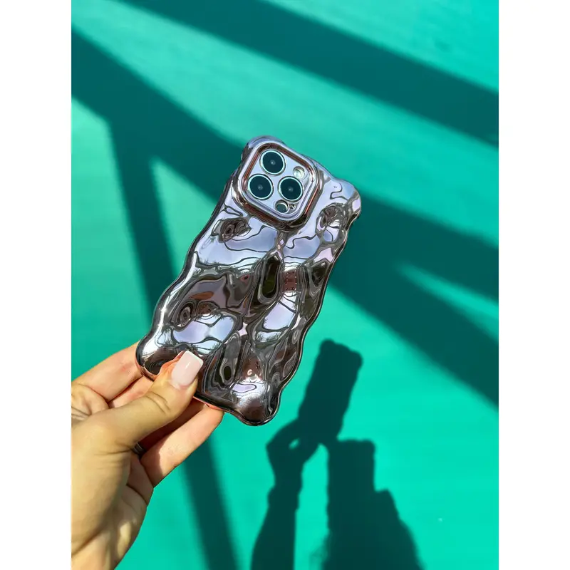 3D Bubble Bliss Phone Case - Metallic Rose Gold | Stylish and Protective Case with Textured Bubble Design 3
