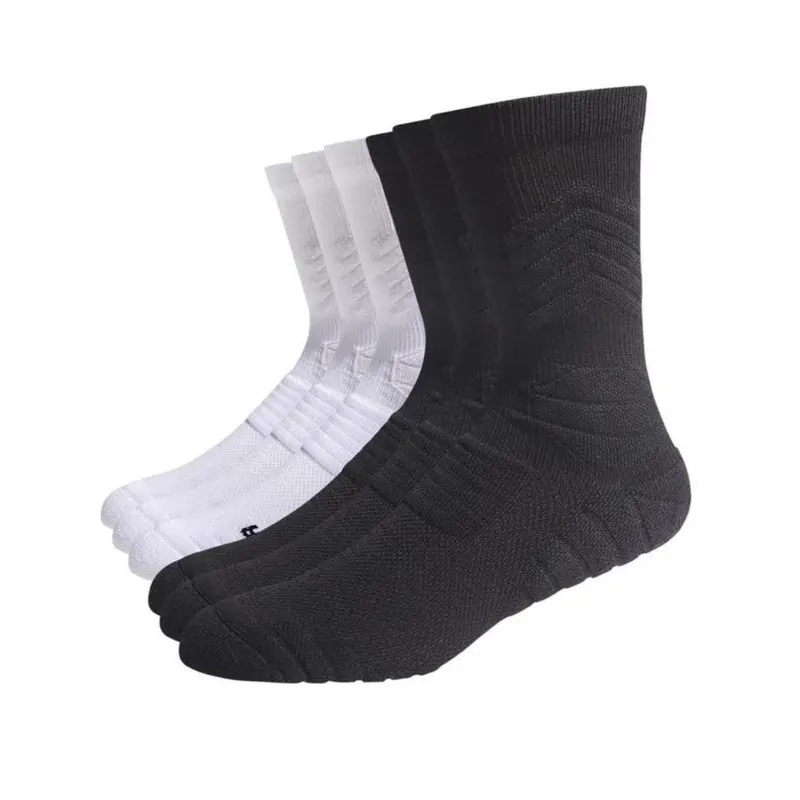Unisex's Plain Athletic Socks, Cushioning Performance Crew Socks, Breathable Comfortable Sports Socks for All Seasons 2