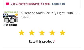 Product Review of 3-Headed Solar Security Light - 108 LED Motion Sensor Outdoor Wall Lamp - 270° PIR Detection - IP65 Waterproof - Super Bright Garden Lighting from ♧**◇ 0