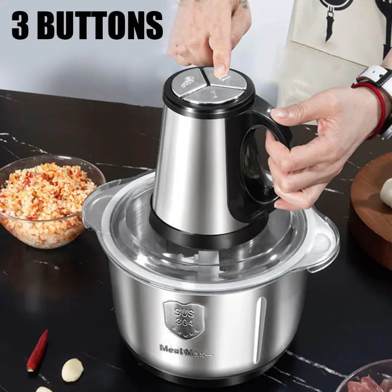 5L Electric Meat Grinder Mincer Mixer Home Blender Food Chopper Processor Blade 1